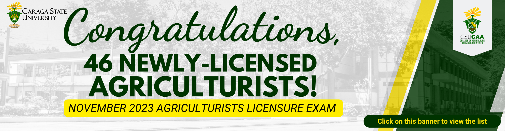 November 2023 Agriculturists Licensure Exam