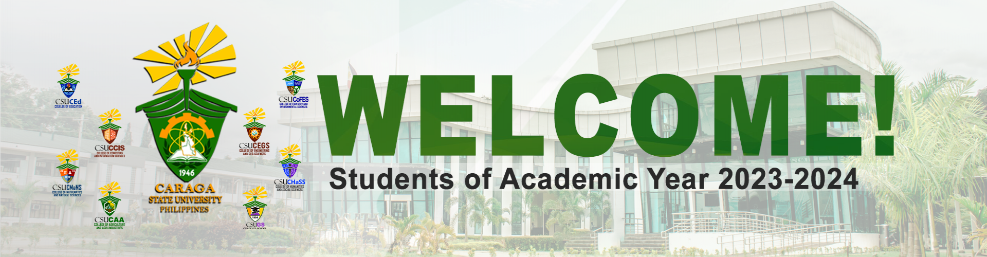 Welcome Banner for Academic Year 2023-2024
