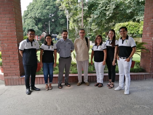 CSU Mathematics Department faculty members  with the speakers from Europe, Prof. Youcef Mammeri of Université de Picardie Jules Verne, Amiens, France, and Prof. Joaquim Correia of Universidade de Évora, Evora, Protugal.