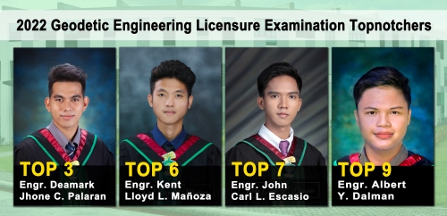 Four CSU Graduates Top Geodetic Engineering Licensure Examination