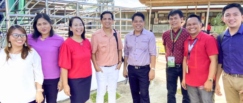 Candid shots of some CSU family members with Dr. Penaso after the 2020 first flag raising ceremony